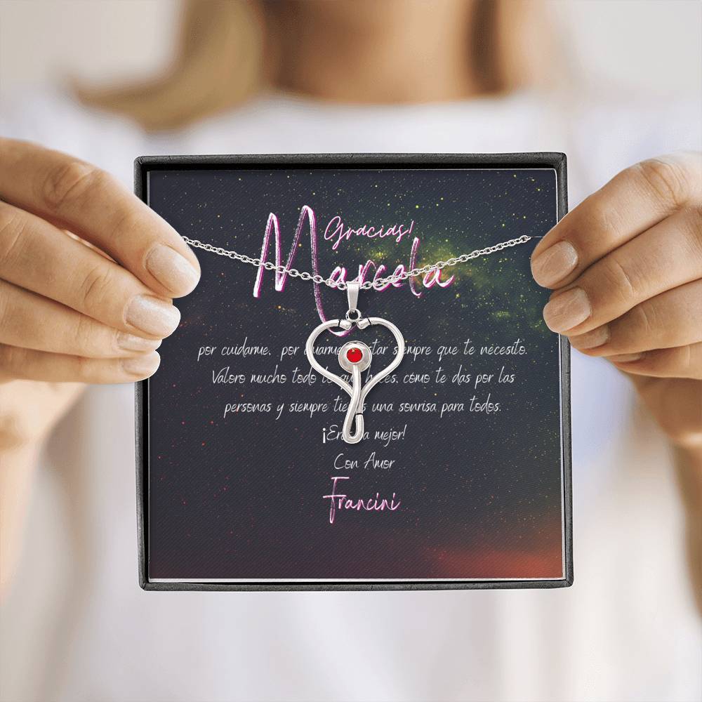 Collar para doctoras, enfermeras: Gracias... por cuidarme, por amarme y estar siempre... Jewelry 