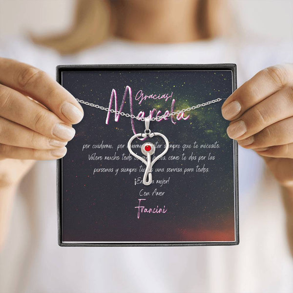 Collar para doctoras, enfermeras: Gracias... por cuidarme, por amarme y estar siempre... Jewelry 