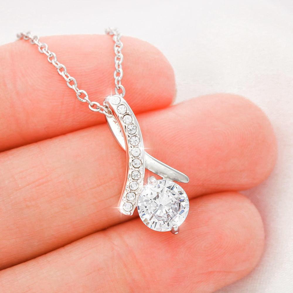 Collar para el amor de mi vida en su cumpleaños - Collar Lazo con piedra. Jewelry 