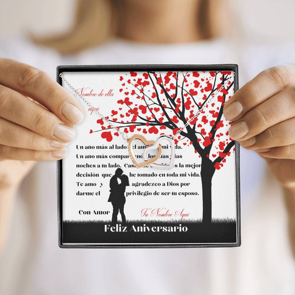 Collar para esposa: Feliz Aniversario Jewelry 