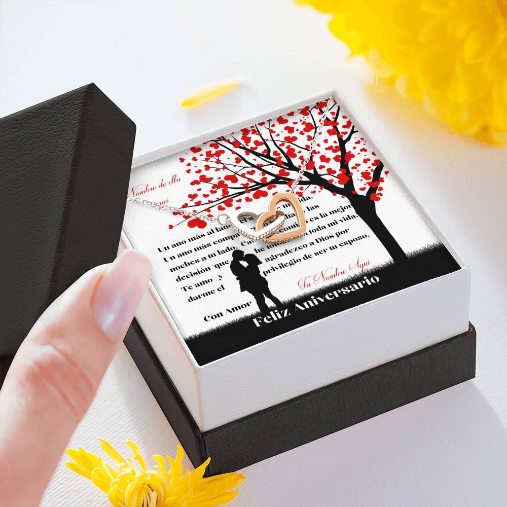 Collar para esposa: Feliz Aniversario Jewelry 