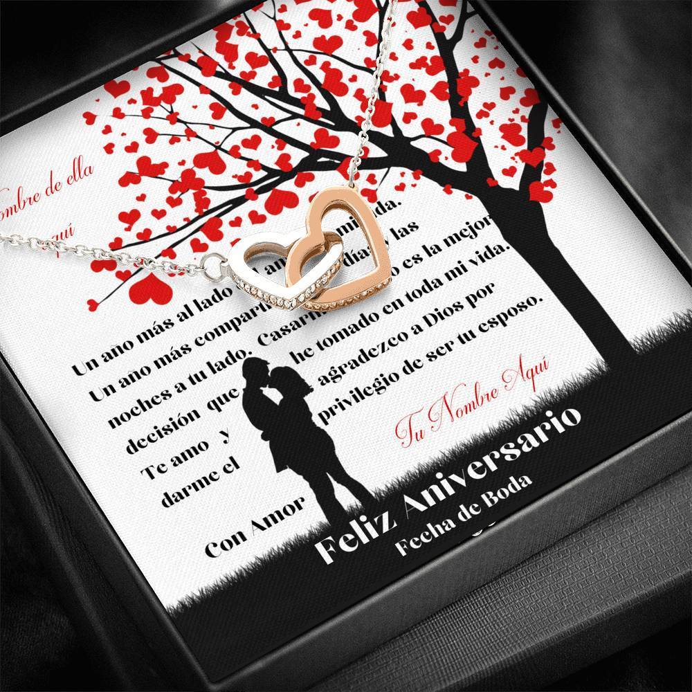 Collar para esposa: Feliz Aniversario Jewelry 