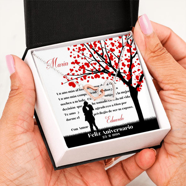 Collar para esposa: Feliz Aniversario Jewelry 