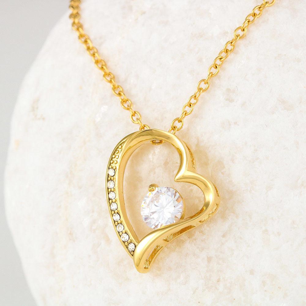 Collar para la Hija: Hija Recuerda… - Regalo perfecto - Collar Forever Love 14K Jewelry ShineOn Fulfillment 