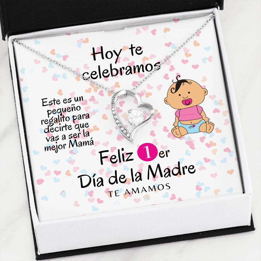 Collar para la Mamá: Hoy te celebramos el 1er Día de la Madre - Regalo perfecto - Collar Forever Love 14K Jewelry/ForeverLove 