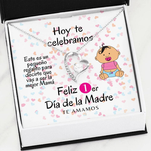 Collar para la Mamá: Hoy te celebramos el 1er Día de la Madre - Regalo perfecto - Collar Forever Love 14K Jewelry/ForeverLove 