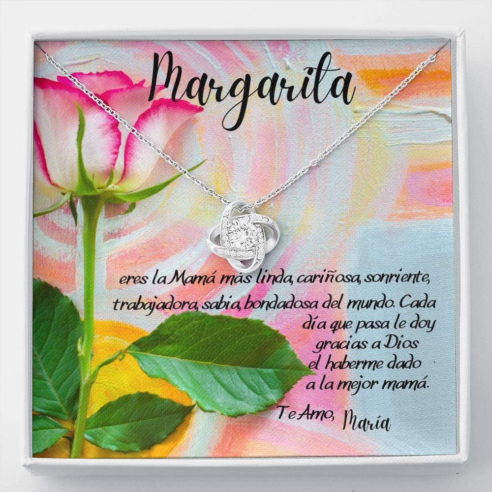 Collar para la mamá más linda… - Collar Nudo de Amor. Jewelry/LoveKnot Caja Estándar 