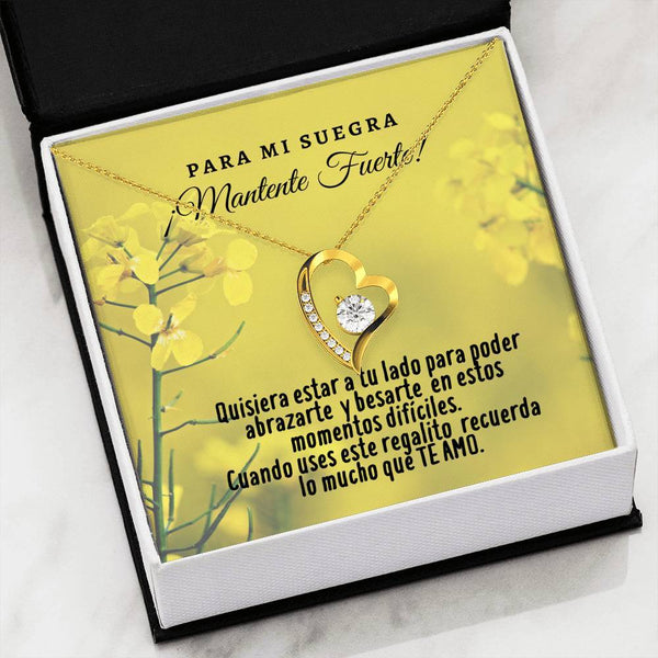 Collar para la Suegra: Para mi Suegra ¡Mantente… - Regalo perfecto para Día de la Madre - Collar Forever Love 14K Jewelry/ForeverLove 