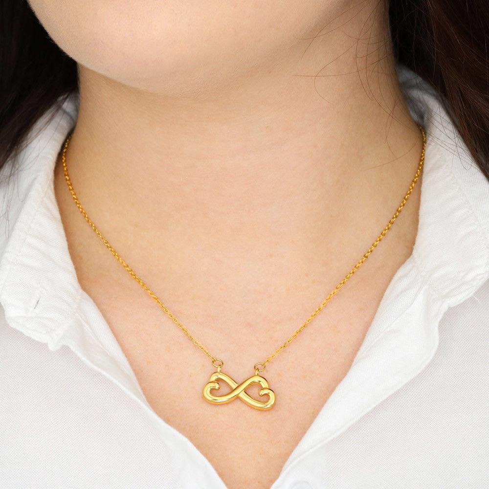 Collar para Mamá: Gracias Mamá, Porque me diste la vida…- Regalo perfecto para Día de la Madre - Infinito Corazón Collar Jewelry 