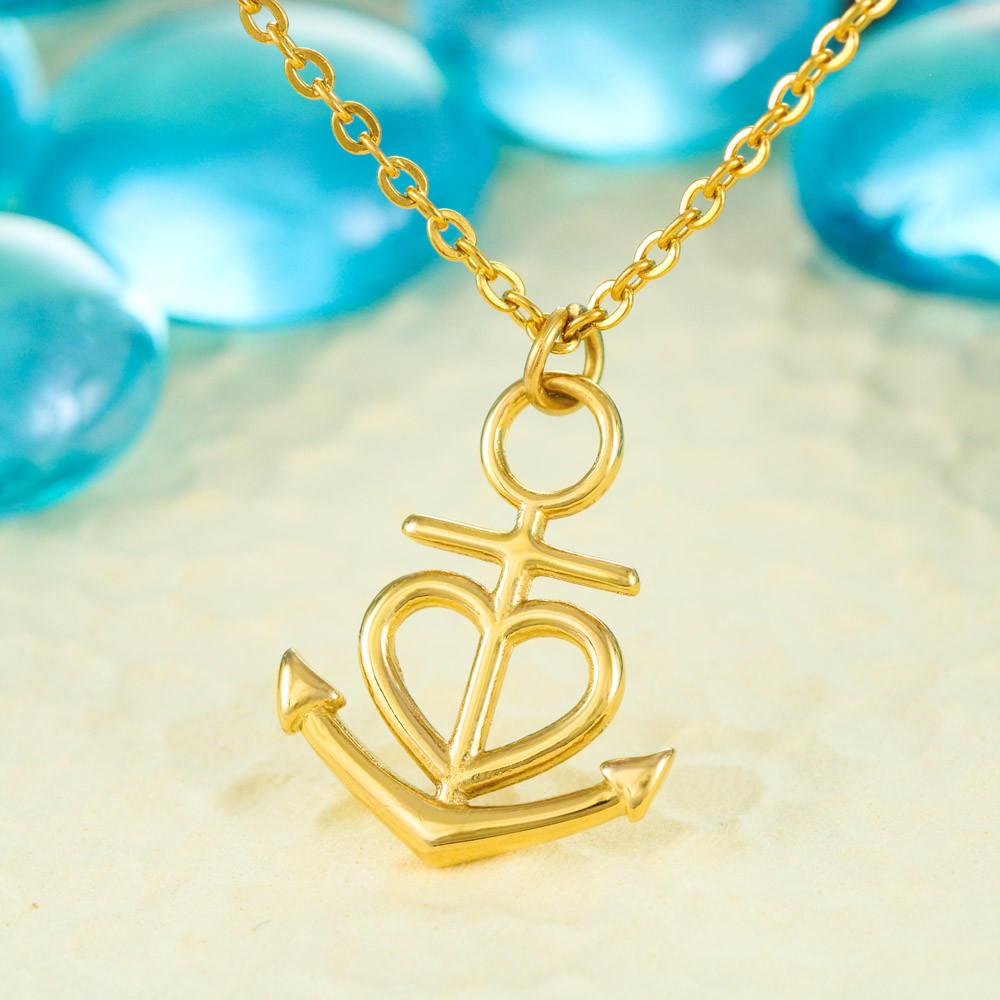 Collar para Mamá: Madrecita Mía - Gracias Por…- Regalo perfecto para Día de la Madre - Collar Ancla con corazón Jewelry ShineOn Fulfillment 