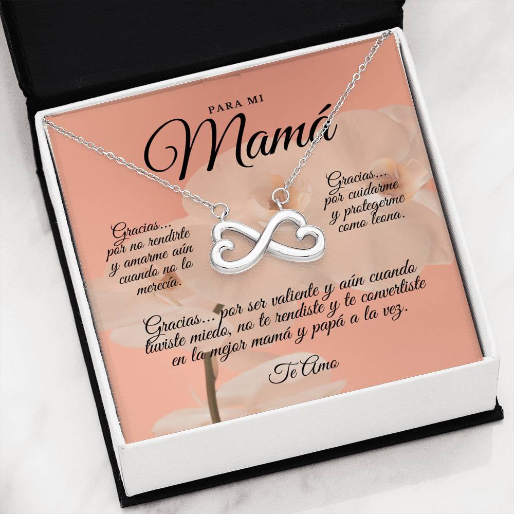 Collar para Mamá: Para Mi Mamá, Gracias… Por… - Regalo perfecto para Día de la Madre - Infinito Corazón Collar Jewelry 