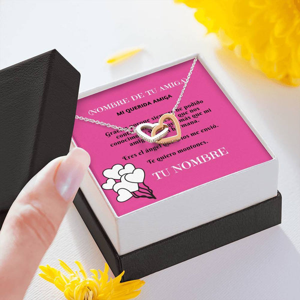 Collar para mi Amiga: Mi querida amiga- Collar Dos corazones Jewelry 