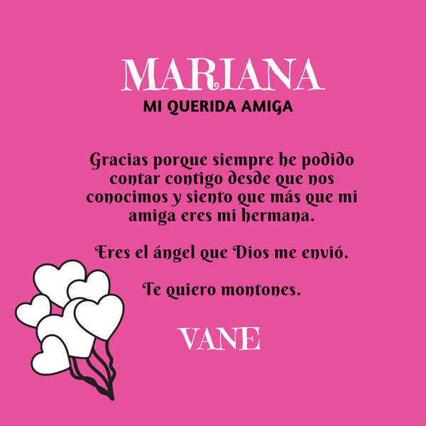 Collar para mi Amiga: Mi querida amiga- Collar Dos corazones Jewelry 