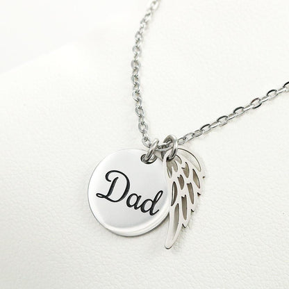 Collar para Recordar a Papá: Tienes un Ángel en el cielo! Jewelry 