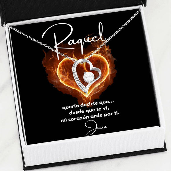 Collar para Regalar a esa persona especial que amas. Collar Forever Love. Jewelry/ForeverLove 14k White Gold Finish 