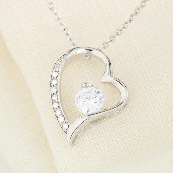 Collar para regalar a Hija, esposa, Mamá, Suegra - Collar Forever Love para la persona que amas y decirle que estás con ella. Jewelry ShineOn Fulfillment 
