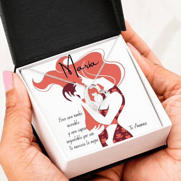 Collar para Regalar a la mejor esposa y mamá. Escribe el nombre de ella. Collar Forever Love. Jewelry/ForeverLove 