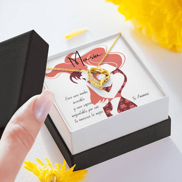 Collar para Regalar a la mejor esposa y mamá. Escribe el nombre de ella. Collar Forever Love. Jewelry/ForeverLove 