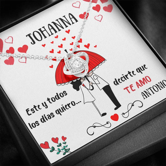 Collar para regalar a tu amor - Este y todos los días quiero… - Collar Nudo de Amor. Jewelry/LoveKnot Caja de Regalo Estándar 