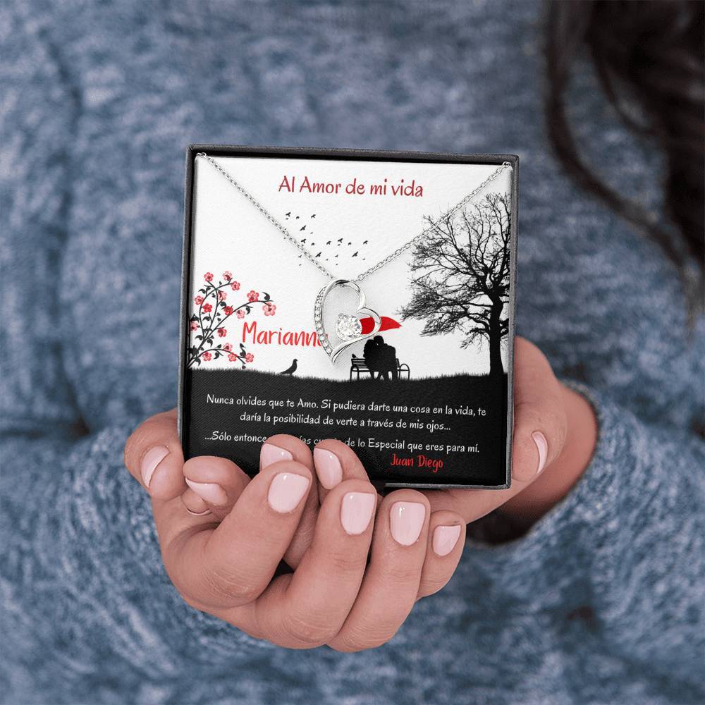 Collar para regalar al Amor de Mi vida - Collar Por Siempre Amor - Especial para esa persona que Amas Jewelry 