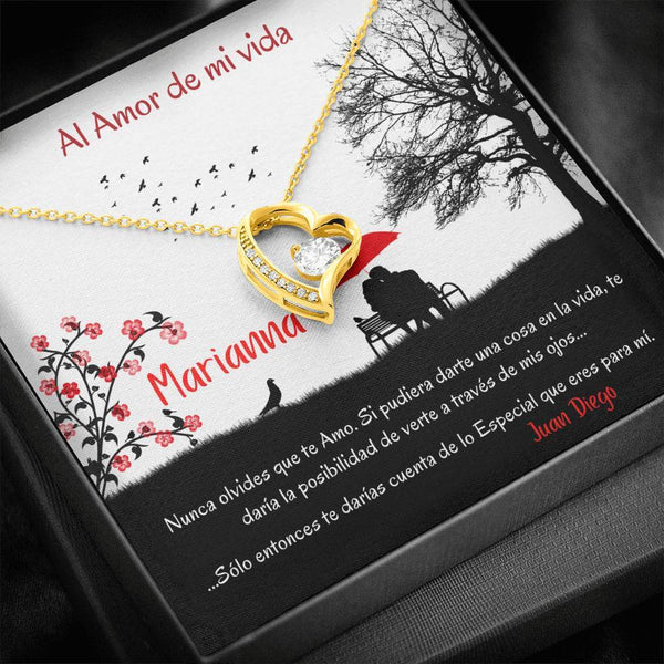 Collar para regalar al Amor de Mi vida - Collar Por Siempre Amor - Especial para esa persona que Amas Jewelry 