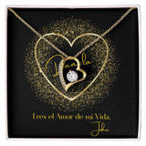 Collar para regalar al Amor de Mi vida - Collar Por Siempre Amor- Jewelry ShineOn Fulfillment 18k Yellow Gold Finish 