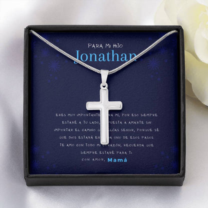 Collar para regalar al Hijo de mamá. Personalizable. Cruz Jewelry/EngravedCross 