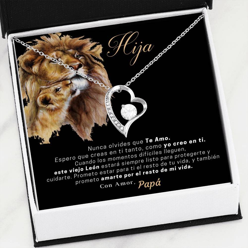 Collar para Regalar de Papá a Hija Collar Forever Love. Personalizalo con los nombres. Jewelry/ForeverLove 