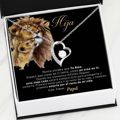 Collar para Regalar de Papá a Hija Collar Forever Love. Personalizalo con los nombres. Jewelry/ForeverLove 