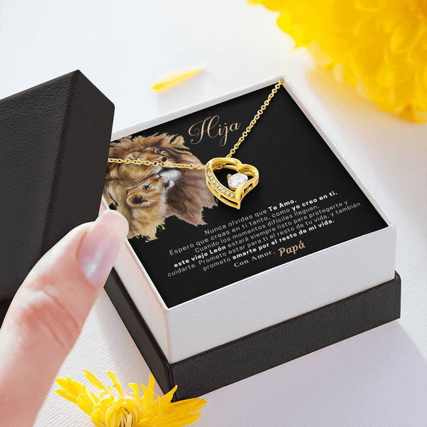 Collar para Regalar de Papá a Hija Collar Forever Love. Personalizalo con los nombres. Jewelry/ForeverLove 