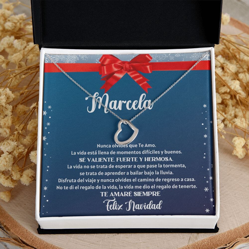 Collar para regalar esta navidad a tu hija - Collar Delicate Heart Jewelry 