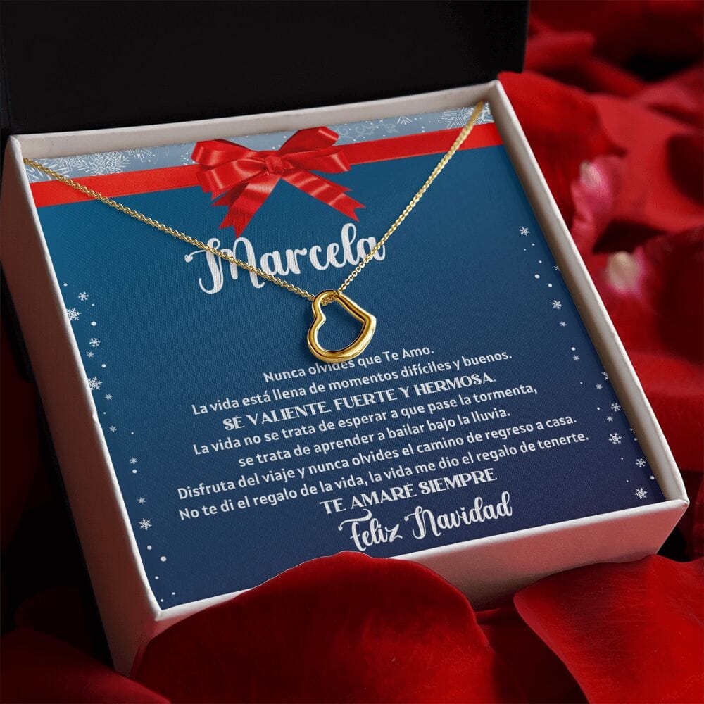 Collar para regalar esta navidad a tu hija - Collar Delicate Heart Jewelry 