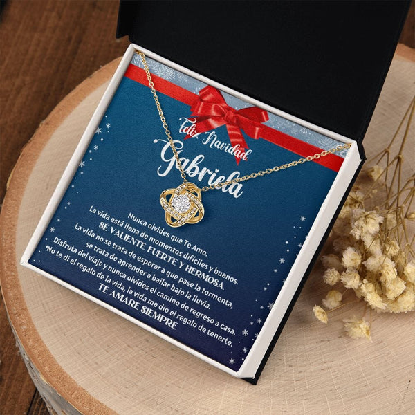 Collar para regalar esta Navidad - Nunca olvides que te amo. - Collar Nudo de Amor Jewelry/LoveKnot 