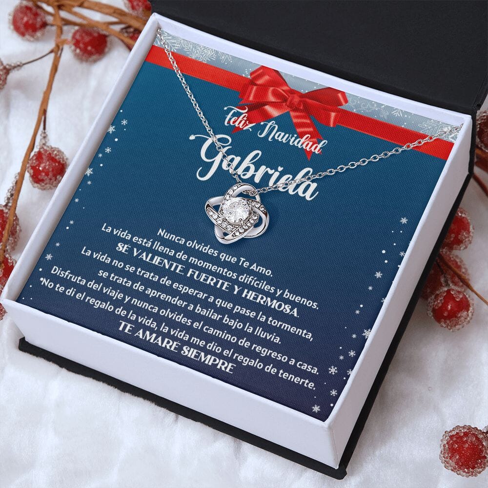 Collar para regalar esta Navidad - Nunca olvides que te amo. - Collar Nudo de Amor Jewelry/LoveKnot 