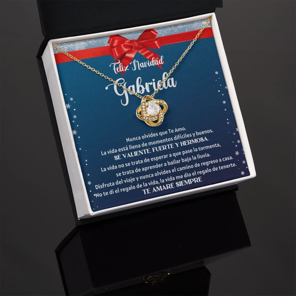 Collar para regalar esta Navidad - Nunca olvides que te amo. - Collar Nudo de Amor Jewelry/LoveKnot 