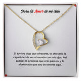 Collar para Siempre - Regalo de Amor para el Amor de mi Vida Jewelry ShineOn Fulfillment Acabado en Oro Amarillo de 18 quilates. Cajita Estandard (Gratis) 