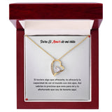 Collar para Siempre - Regalo de Amor para el Amor de mi Vida Jewelry ShineOn Fulfillment Acabado en Oro Amarillo de 18 quilates. Cajita de Lujo con Luz Led 