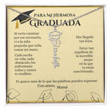 Collar Personalizado de Graduación con Nombre – Regalo Emotivo para Graduada | Joyería con Birrete | Recuerdo de Logro y Nuevos Comienzos Jewelry Acero inoxidable pulido Caja de regalo Incluida 