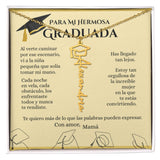 Collar Personalizado de Graduación con Nombre – Regalo Emotivo para Graduada | Joyería con Birrete | Recuerdo de Logro y Nuevos Comienzos Jewelry Acabado en Oro Amarillo de 18 quilates Caja de regalo Incluida 