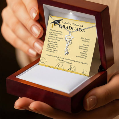 Collar Personalizado de Graduación con Nombre – Regalo Emotivo para Graduada | Joyería con Birrete | Recuerdo de Logro y Nuevos Comienzos Jewelry 