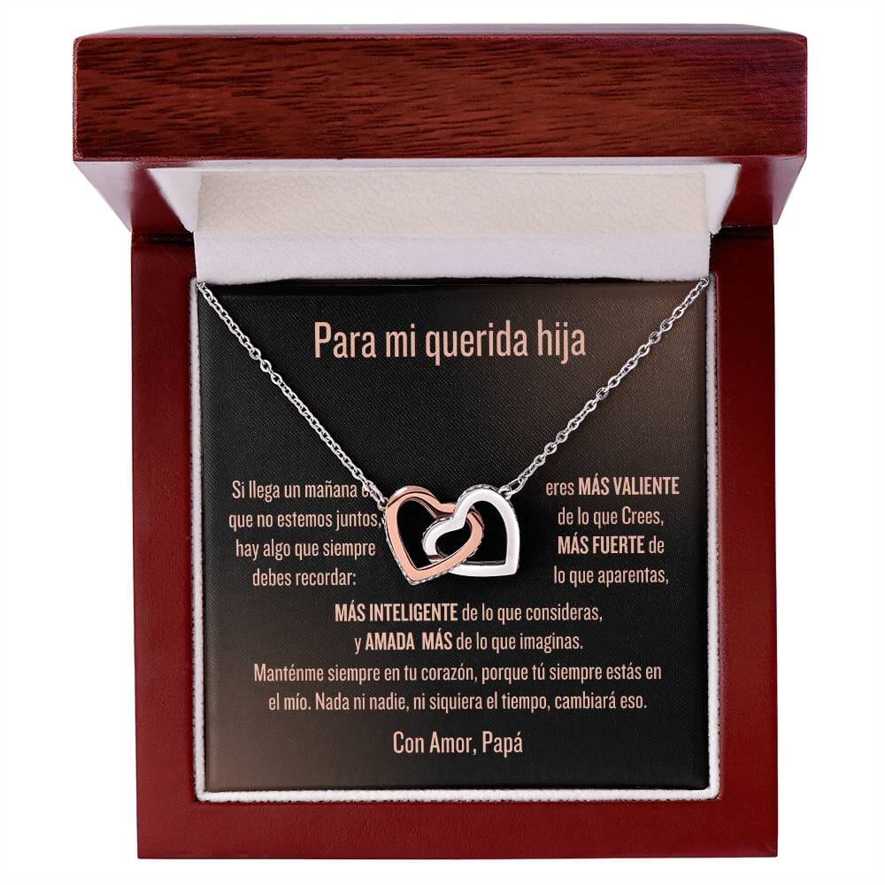 Collar "Unidos por Siempre" - El Susurro de un Padre a su Hija Jewelry <p>Acero Inoxidable Pulido &amp; Acabado en Oro Rosa.</p> Luxury Box 