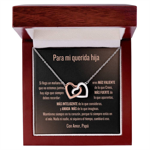 Collar "Unidos por Siempre" - El Susurro de un Padre a su Hija Jewelry <p>Acero Inoxidable Pulido &amp; Acabado en Oro Rosa.</p> Luxury Box 