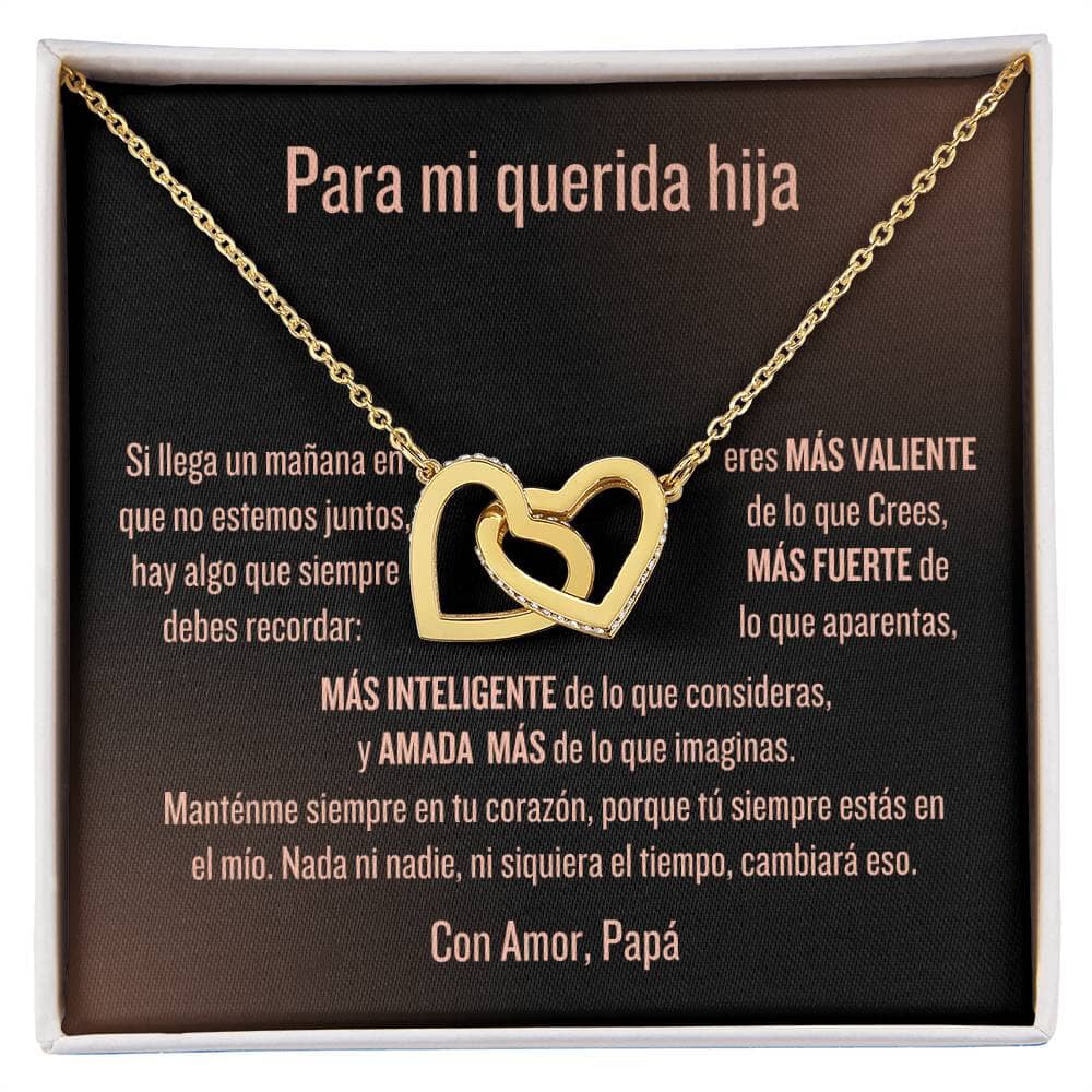 Collar "Unidos por Siempre" - El Susurro de un Padre a su Hija Jewelry <p>Acabado en Oro Amarillo de 18 quilates</p> Standard Box 