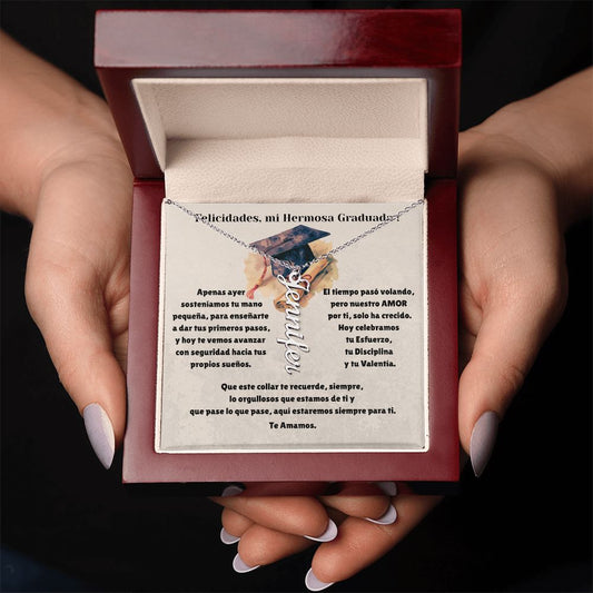 Collar Vertical Personalizado con Nombre – Regalo Emotivo de Graduación para Ella Jewelry 