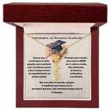 Collar Vertical Personalizado con Nombre – Regalo Emotivo de Graduación para Ella Jewelry Acabado en Oro Amarillo de 18 quilates</p> Caja de madera Mahogany con luz Led 