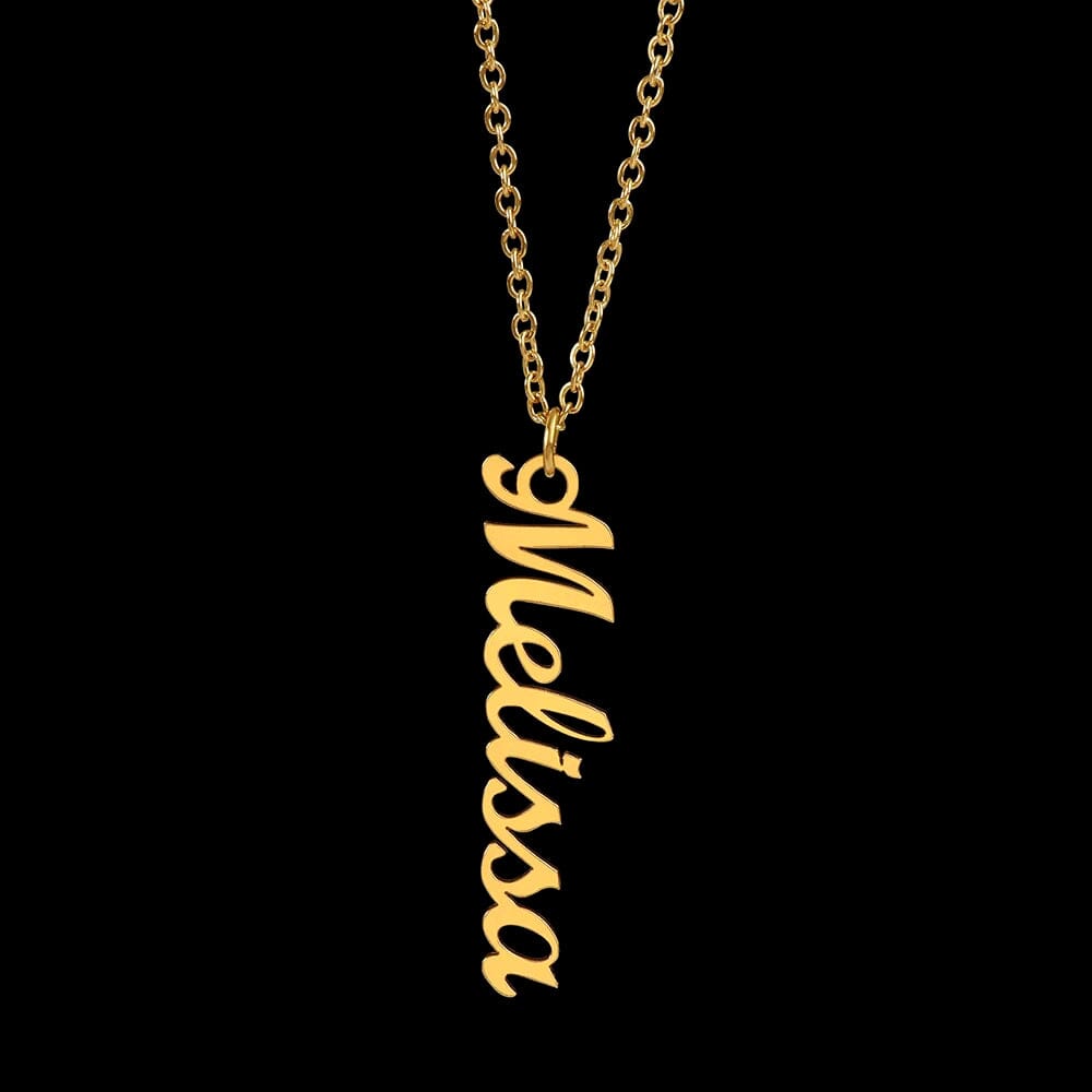 Collar Vertical Personalizado: El Regalo Perfecto para Hija Graduada 🎓 Jewelry/NameNecklace ShineOn Fulfillment Acabado en Oro Amarillo de 18 quilates Standard Box 