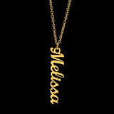 Collar Vertical Personalizado: El Regalo Perfecto para Hija Graduada 🎓 Jewelry/NameNecklace ShineOn Fulfillment Acabado en Oro Amarillo de 18 quilates Standard Box 
