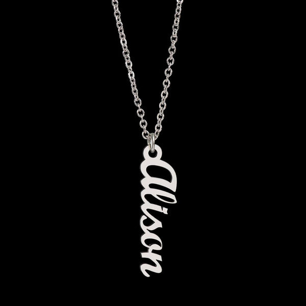 Collar Vertical Personalizado: El Regalo Perfecto para Hija Graduada 🎓 Jewelry/NameNecklace ShineOn Fulfillment Acero inoxidable pulido Standard Box 
