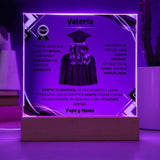 Conmemora su Graduación: Placa Acrílica Iluminada y Personalizada Acrylic/Square ShineOn Fulfillment 