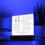 Coraza de Luz: El Poder de Hermila - Acrílico con luz Led para Hermila Acrylic/Square ShineOn Fulfillment 